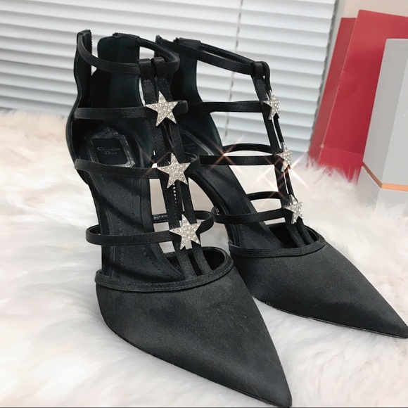 Dior satin crystal pump 38.5 worn once - Picture 2 of 3